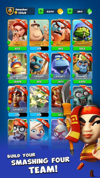 粉碎四人组国际服最新版(smashing four)下载,粉碎四人组,竞技手游,战斗手游